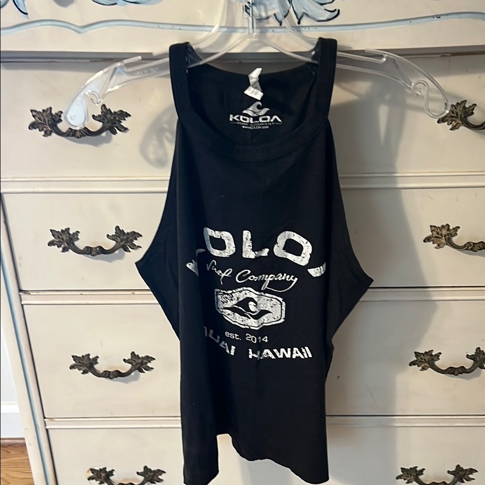 Koloa Black Surf Tank